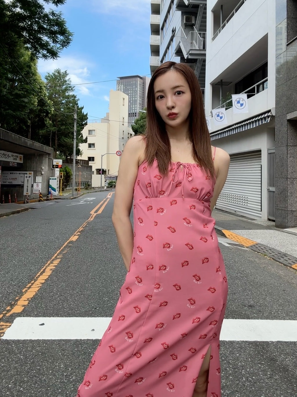 ワンピース rosyluce STRAWBERRY CAMISOLE DRESS rosyluce STRAWBERRY CAMISOLE DRESS