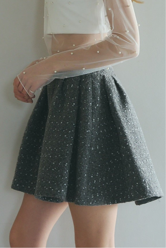 SUGAR BOUCLE TWEED SKIRT – Rosy luce SUGAR BOUCLE TWEED SKIRT – Rosy luce