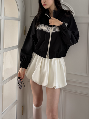 Lace Line Zip Blouson