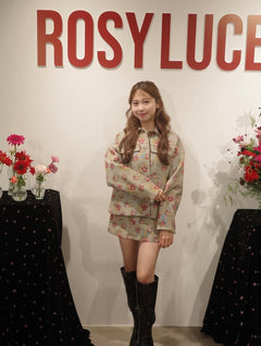 FLORAL JACQUARD JACKET