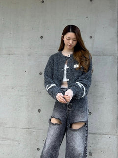 BOUCLE KNIT CARDIGAN