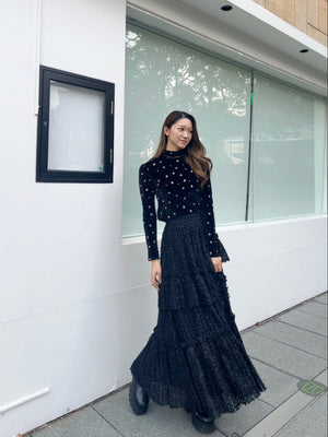 TULLE FLARED SKIRT