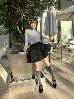 SUGAR BOUCLE TWEED SKIRT
