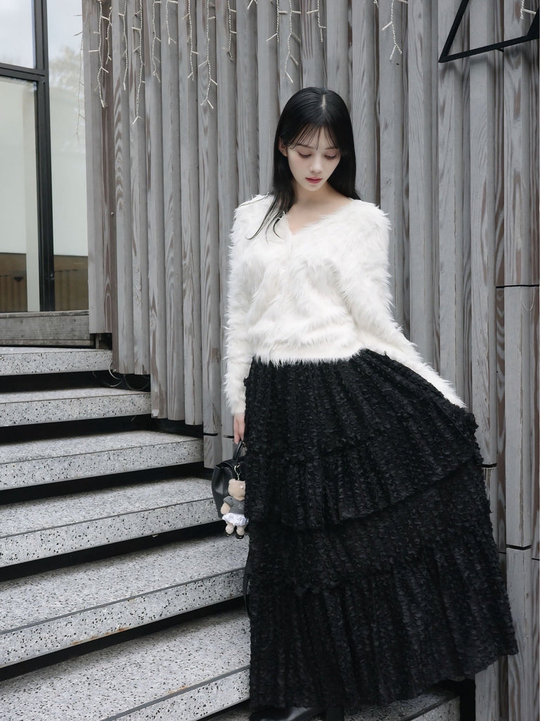 TULLE FLARED SKIRT
