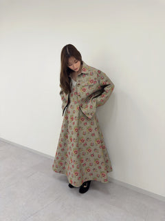 FLORAL JACQUARD JACKET