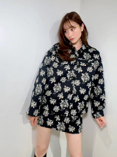 FLORAL JACQUARD JACKET