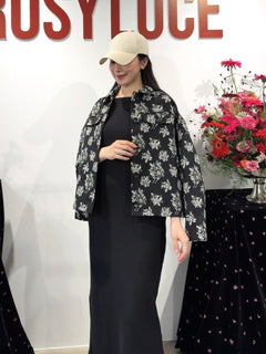 FLORAL JACQUARD JACKET