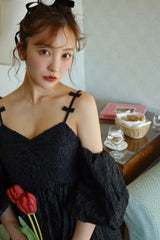 Jacquard Flower camisole dress