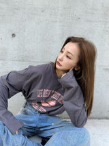 COLLEGE ROSY LONGTEE-GRAY