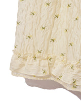 Birthday flower jacquard dress - YELLOW