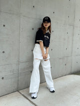 CROPPED ROSY TEE - BLACK