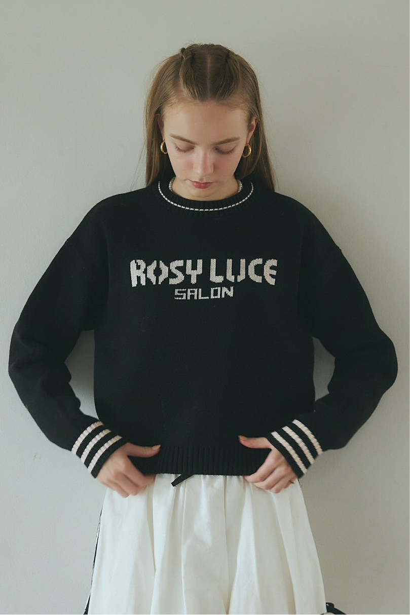 LINE LOGO KNIT – Rosy luce LINE LOGO KNIT – Rosy luce