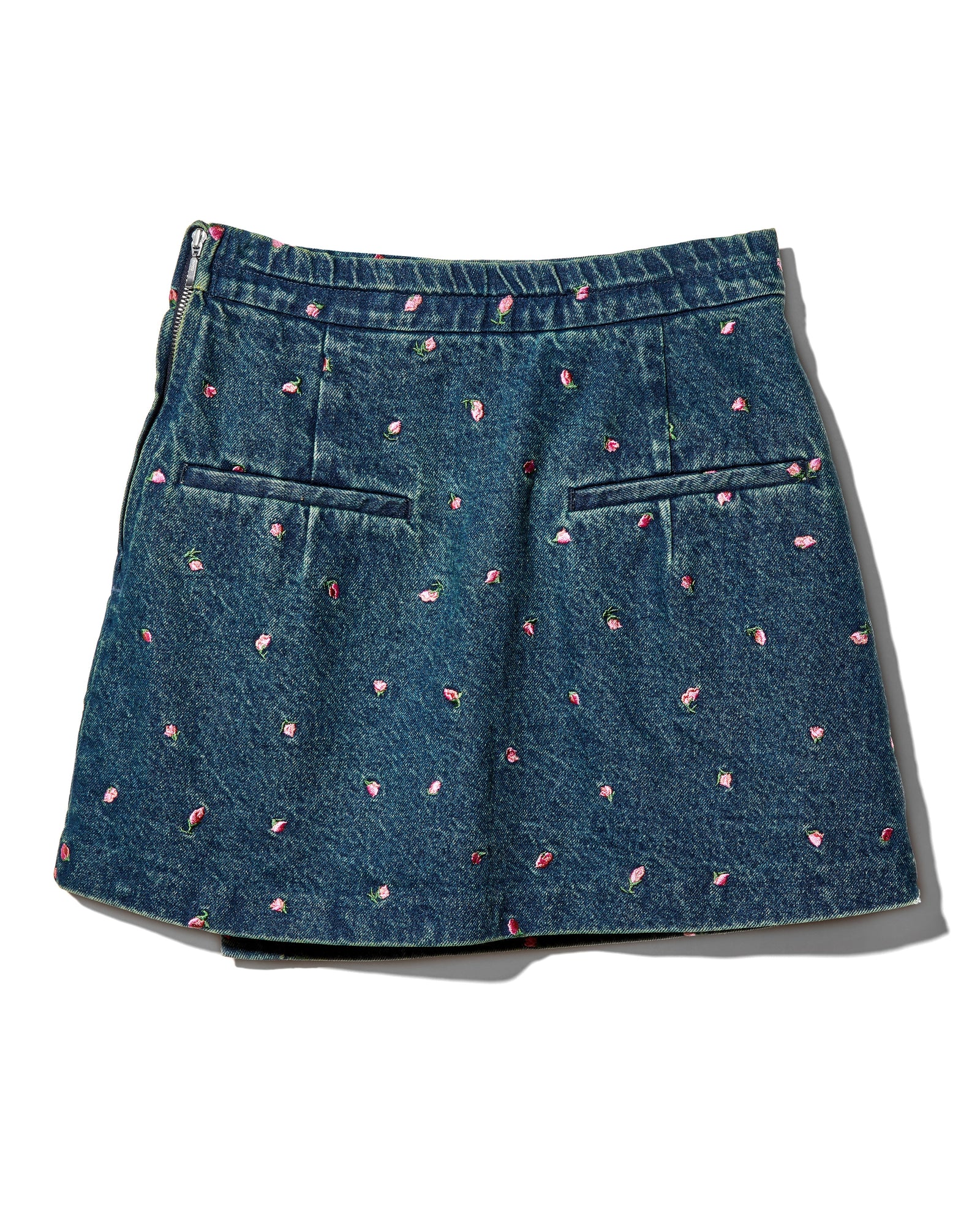 Embroidery Flower denim culottes - INDIGO – Rosy luce