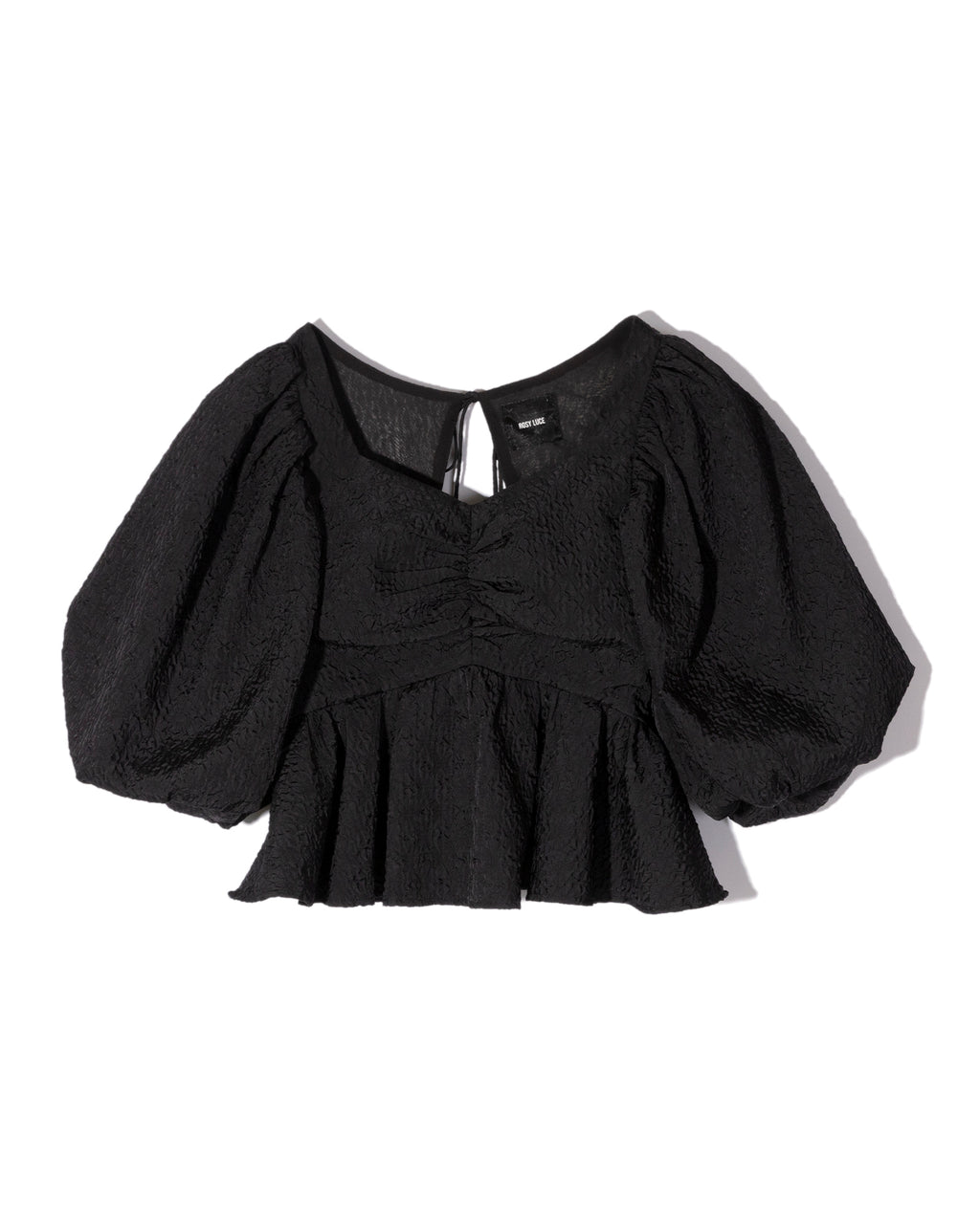 『新品未使用』Jaquard volume blouse