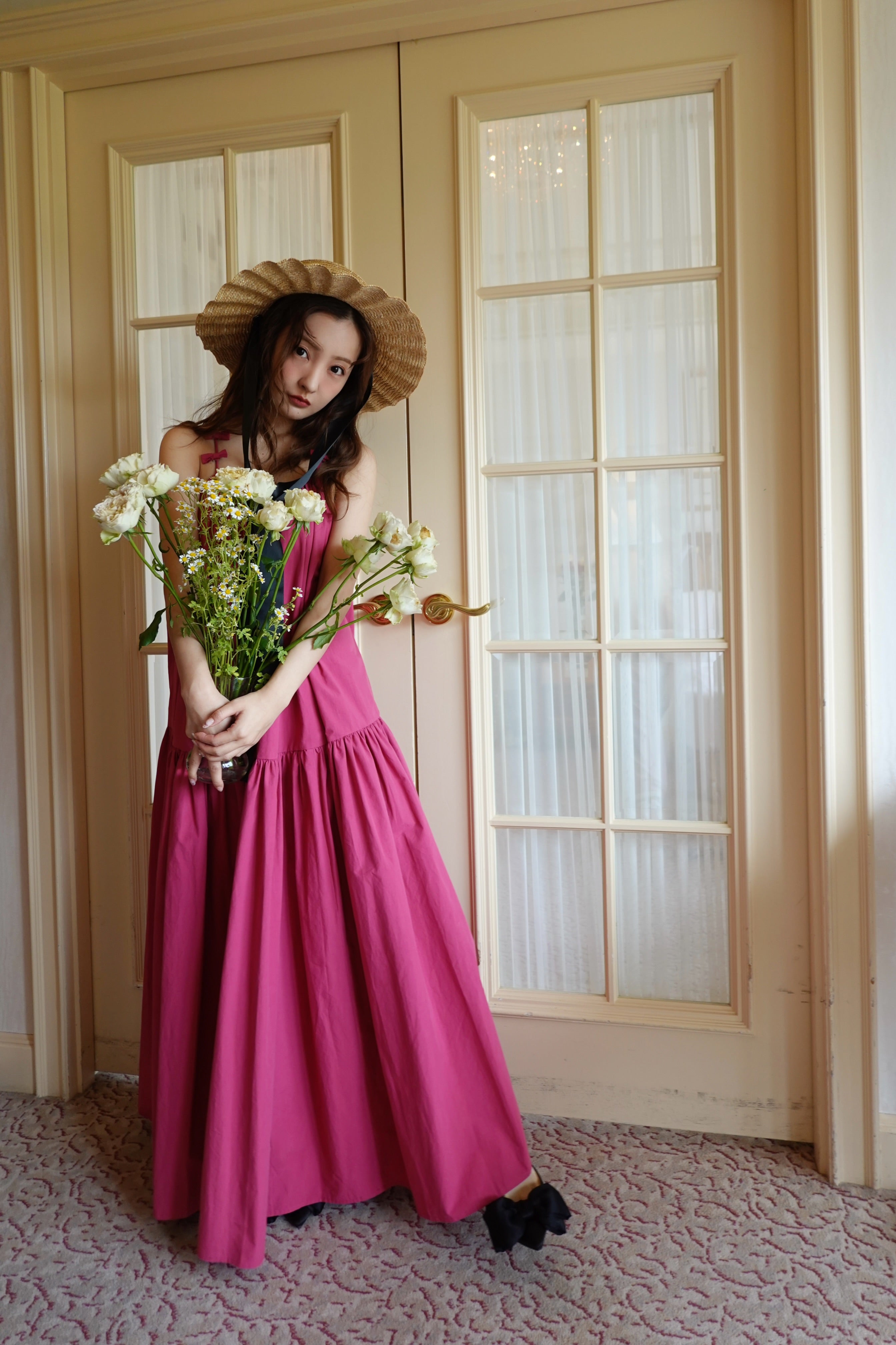 Bristol Plaid Ribbon Dress rose Sサイズ Bristol Plaid Ribbon Dress - メルカリ