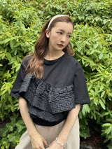 FRILL TEE - BLACK