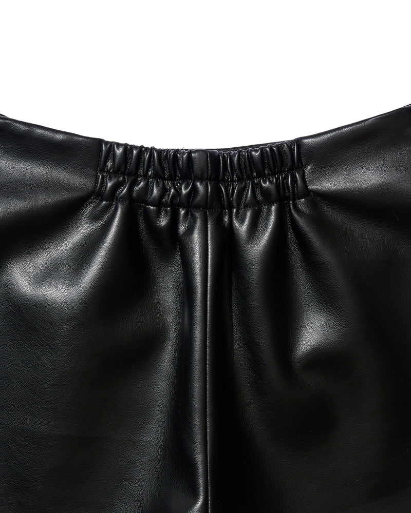 Classic eco leather culottes