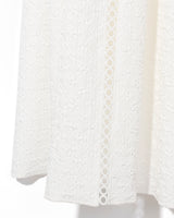 Jacquard volume camisole dress - WHITE