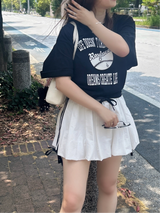ROSY COLLEGE LOGO TSHIRTS - BLACK