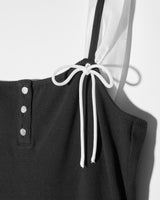 SWITCH FRILL DRESS - WHITE