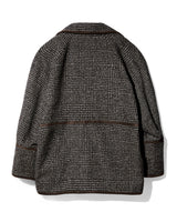 Tweed tailored Jacket - BROWN