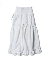 jacquard teard skirt - WHITE