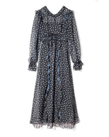 Sheer chiffon tulle dress
