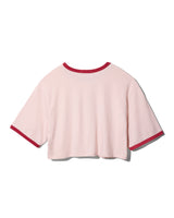 CROPPED ROSY TEE - PINK