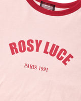 CROPPED ROSY TEE - PINK