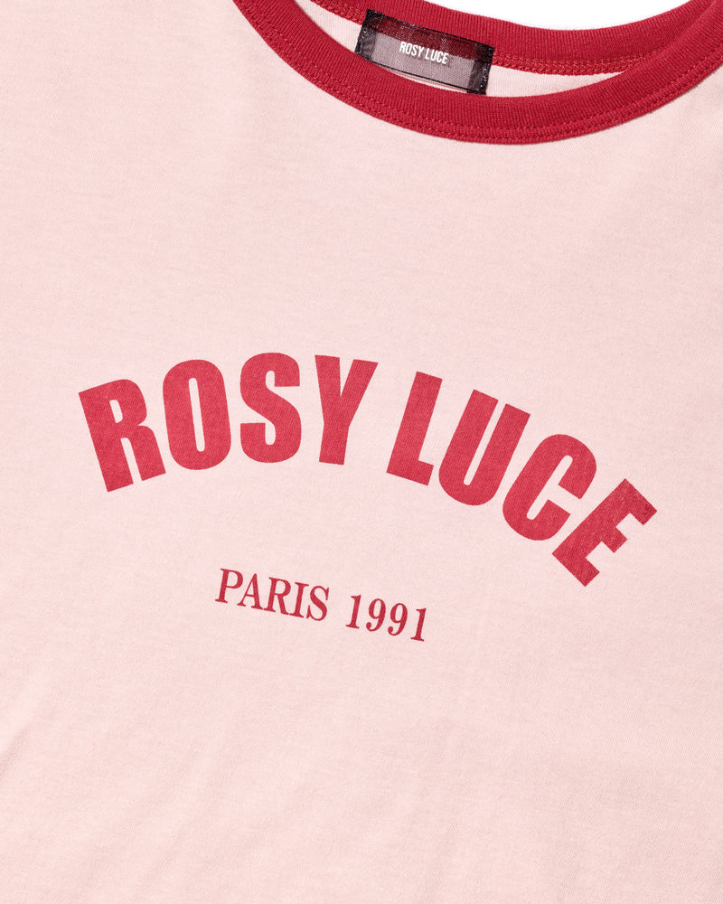 CROPPED ROSY TEE - PINK