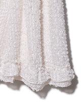 VOLUME BACK OPEN  DRESS  - IVORY
