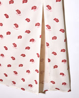 LIP PRINT CAMI DRESS - IVORY