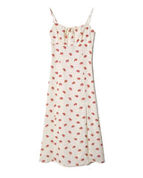 LIP PRINT CAMI DRESS - IVORY