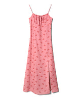 LIP PRINT CAMI DRESS - PINK