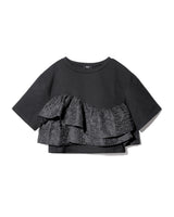 FRILL TEE - BLACK