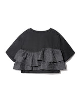 FRILL TEE - BLACK