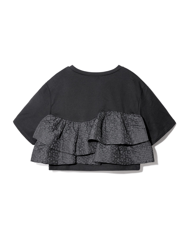 FRILL TEE - BLACK