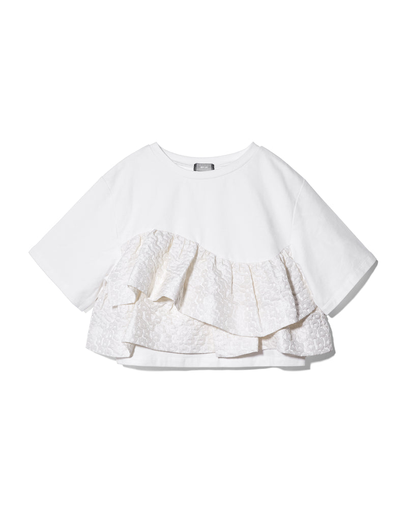 FRILL TEE - WHITE