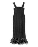 SWITCH FRILL DRESS - BLACK