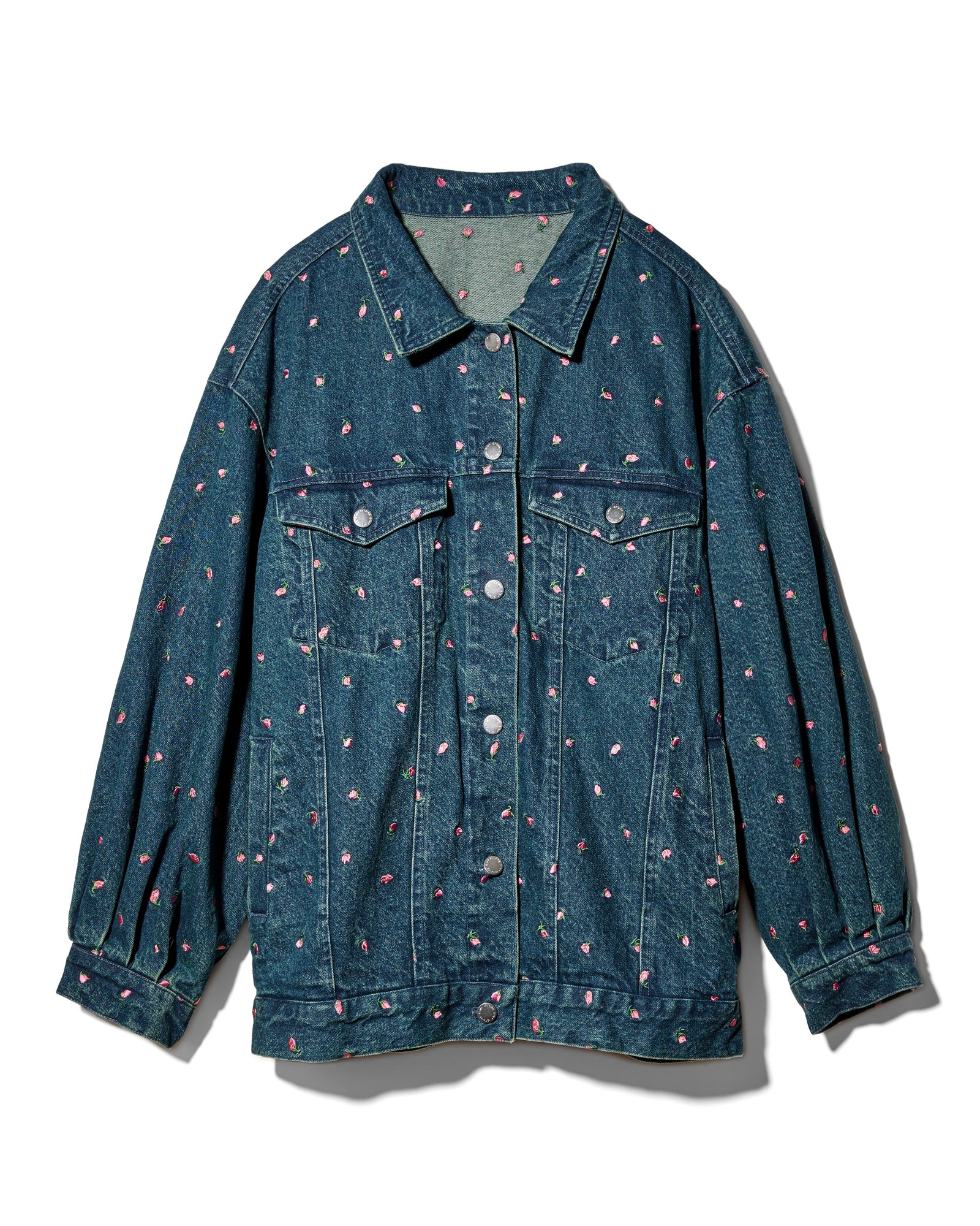 【即決済限定】rosyluce EMBROIDERY DENIM SET SET特別価格】Embroidery Flower denim SET - INDIGO – Rosy luce