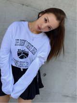 COLLEGE ROSY LONGTEE-WHITE