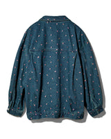 【SET特別価格】Embroidery Flower denim SET - INDIGO