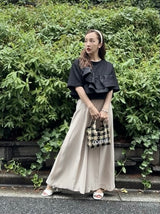 FRILL TEE - BLACK