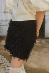 BALLERINA TULLE MINI SKIRT - BLACK