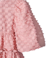 【Baby Rosy luce / KIDS】Jacquard back ribbon dress