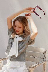 MINI CABLE SHIRTS KNIT CD - GREY