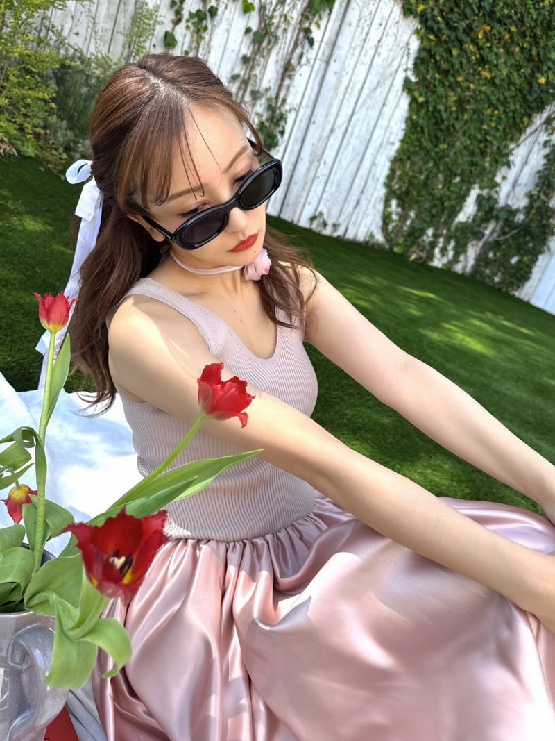 FIT AND FLARE DRESS - PINK