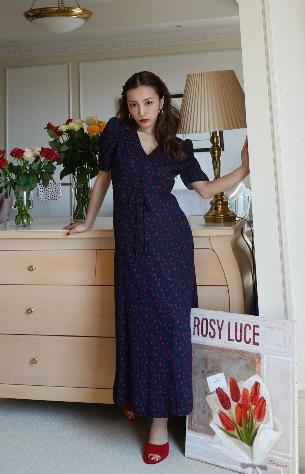 売れ筋の大人気 ￼ Rosyluce FLOWER EMBROIDERY DRESS | www.artfive.co.jp