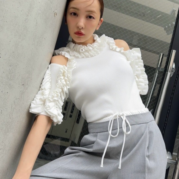 新品！お値下げ中★rosyluce Knit Lace Blouse knit lace blouse – Rosy luce