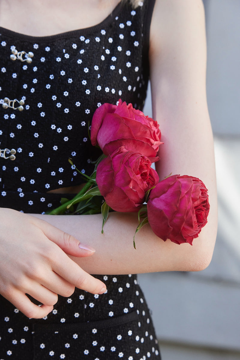 Tweed Dress - FLOWER